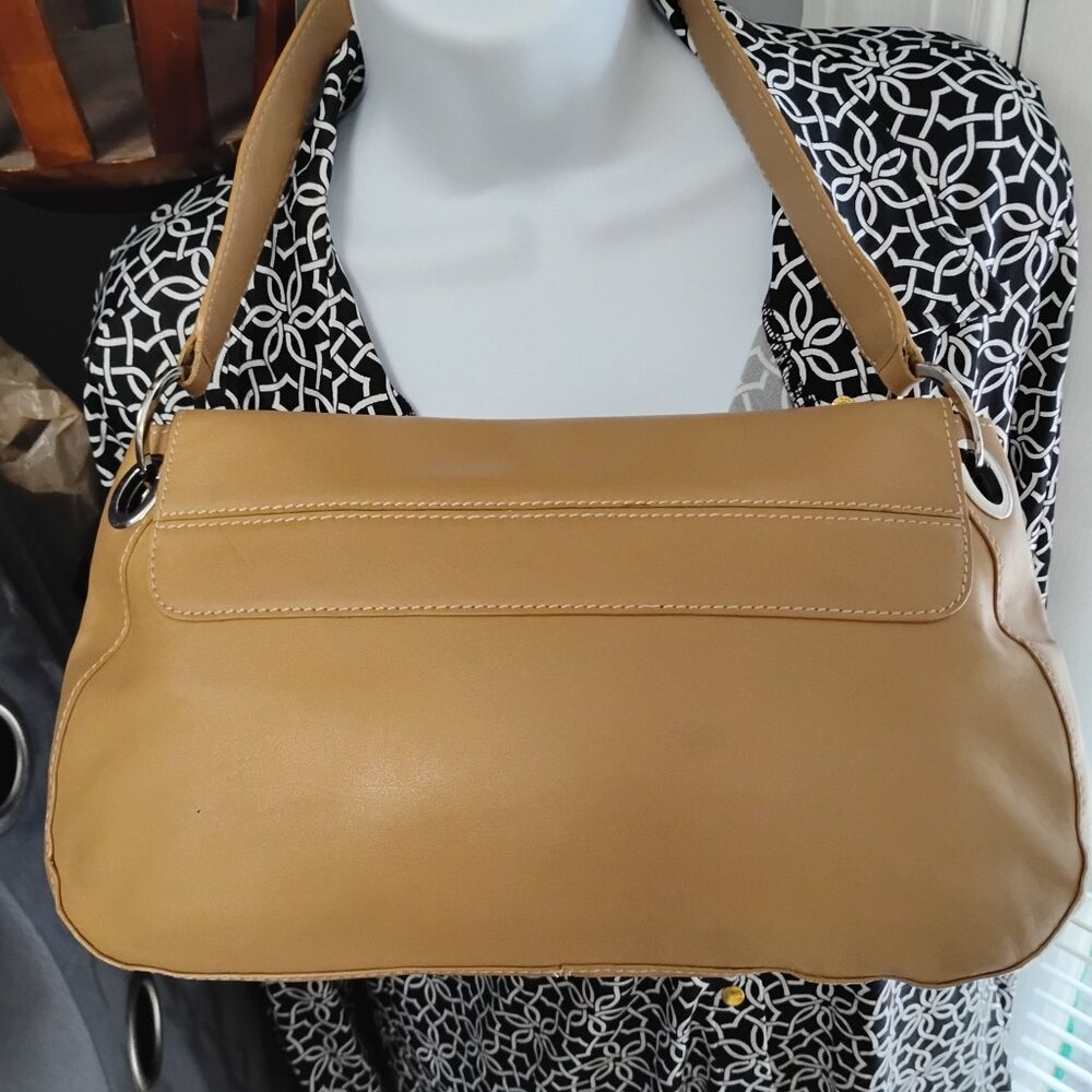 ❤️TODS Tod's Tan Leather Shoulder Bag Purse - Picture 5 of 10